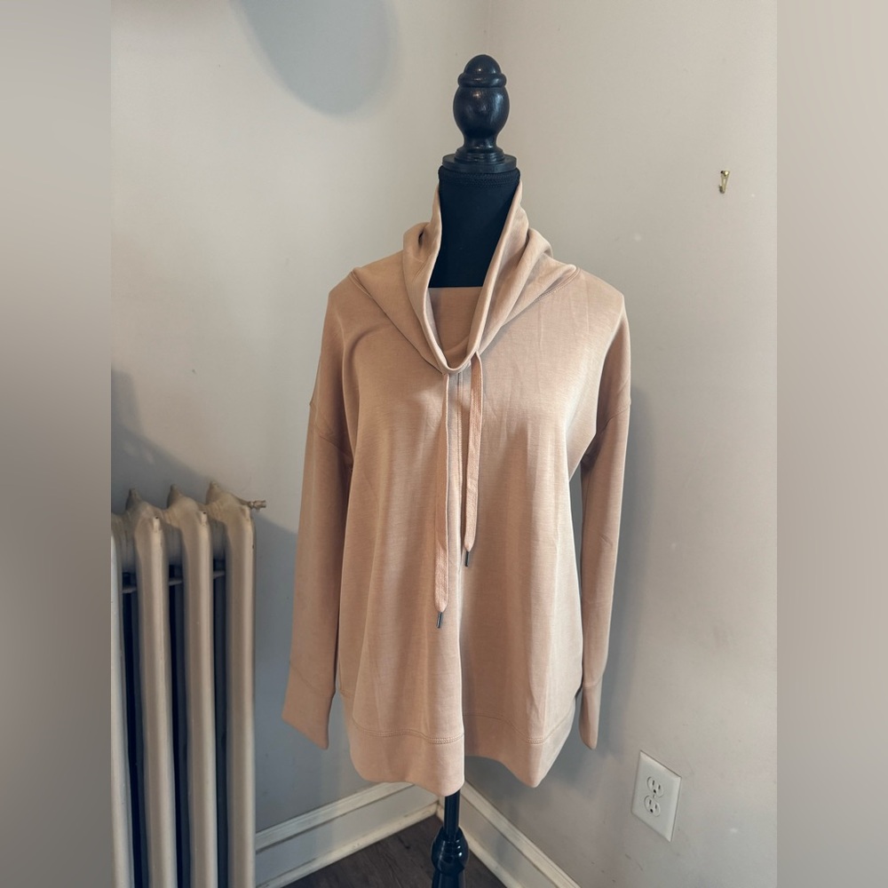 Tan Cowl Neck Pullover
